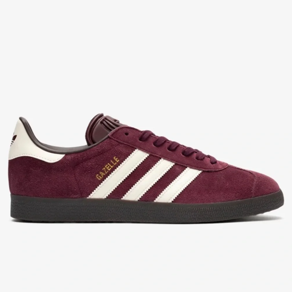 adidas Gazelle Maroon/Chalk White/Gum - Picture 2 of 10